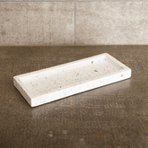 bandeja retangular branca